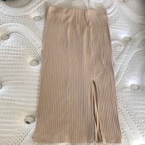 Beige skirt